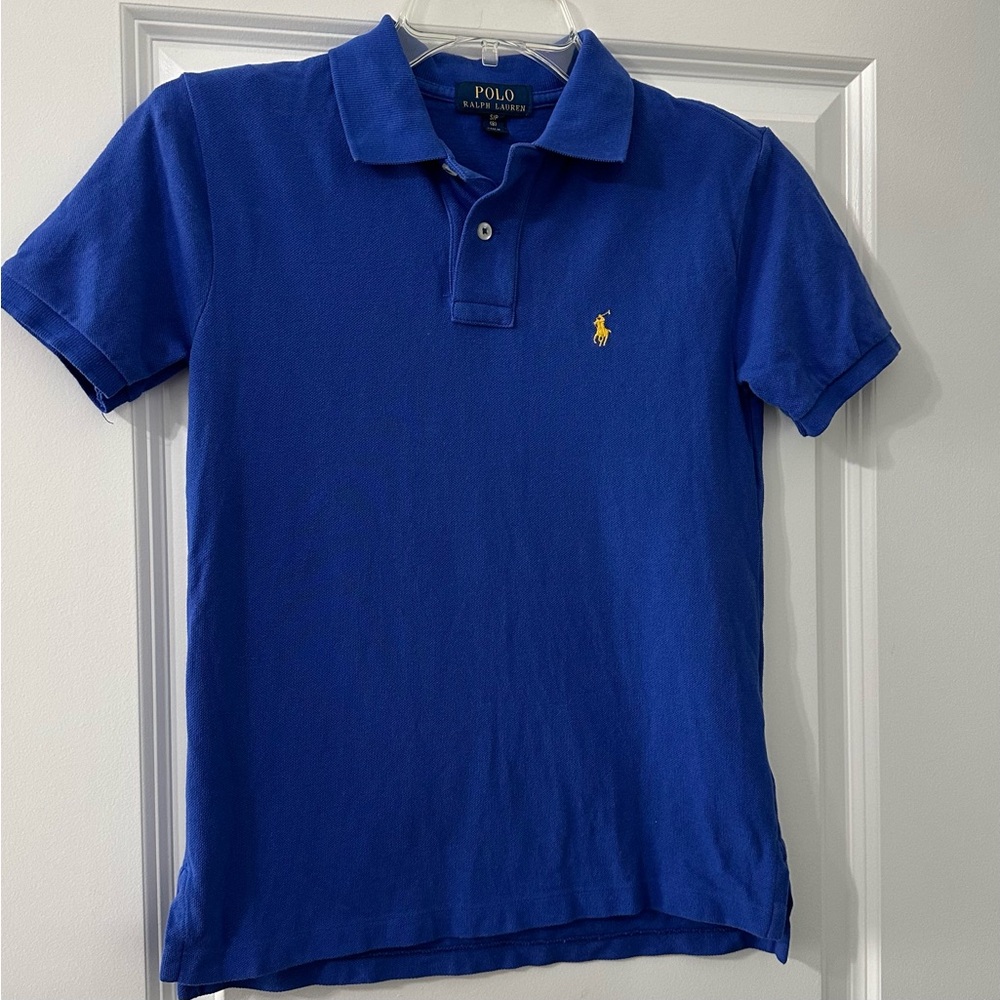 POLO Ralph Lauren Boys Polo Blue S(8)